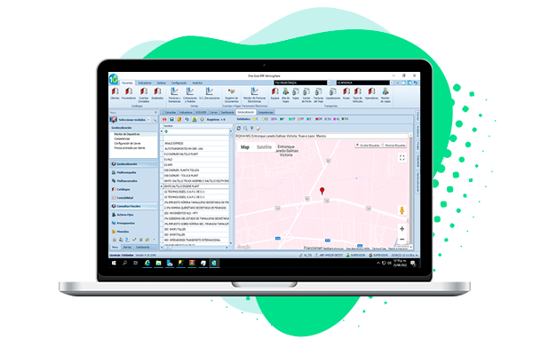 ERP Transportes - Aplicación geolocalización