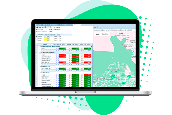 ERP Gasolineras - Monitor de precios Gasolineras